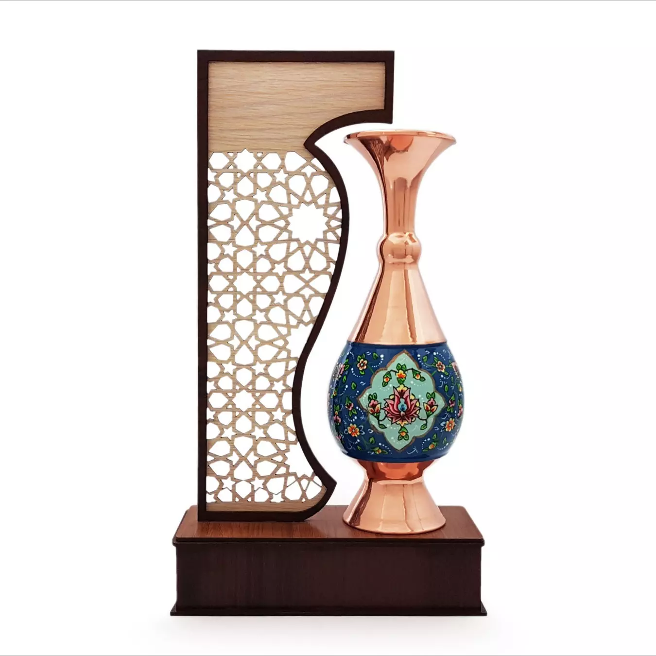 تندیس گلدان مس و پرداز مناسب هدیه سازمانی و شرکتی