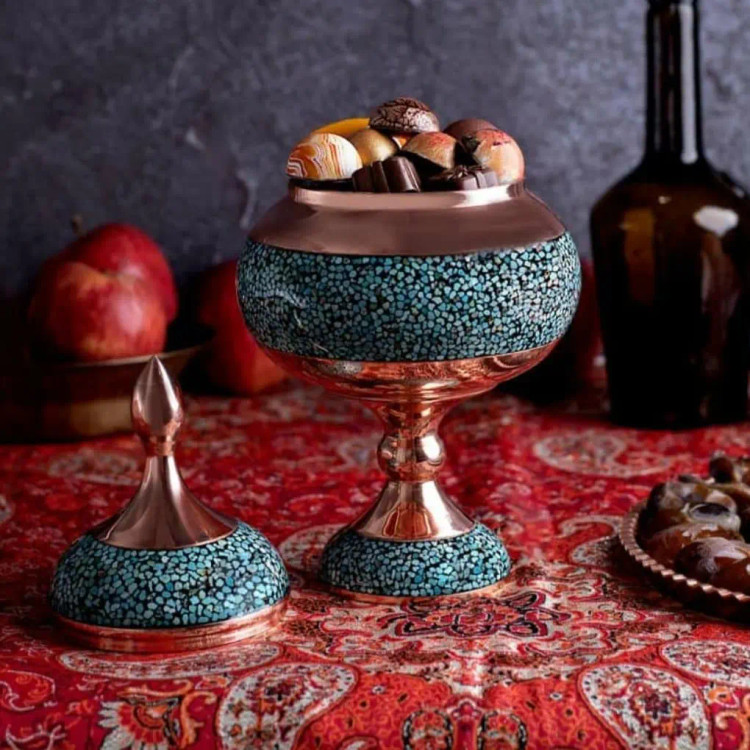 شکلات خوری فیروزه کوبی 30 سانتی گز خوری فیروزه کوبی نیشابور