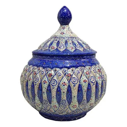 قندان میناکاری تزئینی برای بوفه و دکوراسیون ایرانی