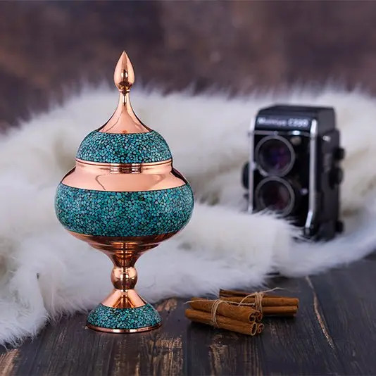 شکلاتخوری فیروزهکوب نیشابور ۲۵ سانتی | هدیه نفیس و سازمانی