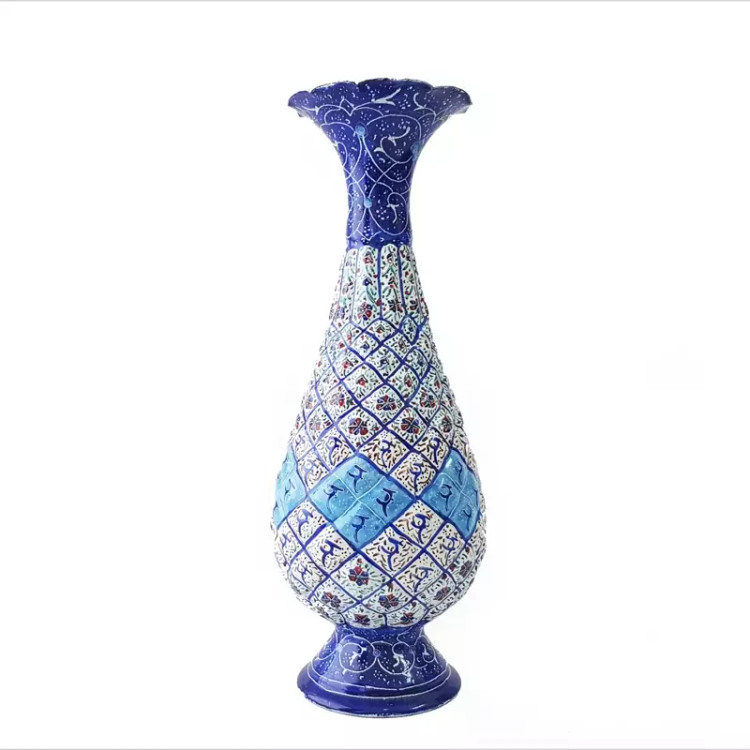 خرید گلدان مینا کاری عمده صنایع دستی اصفهان