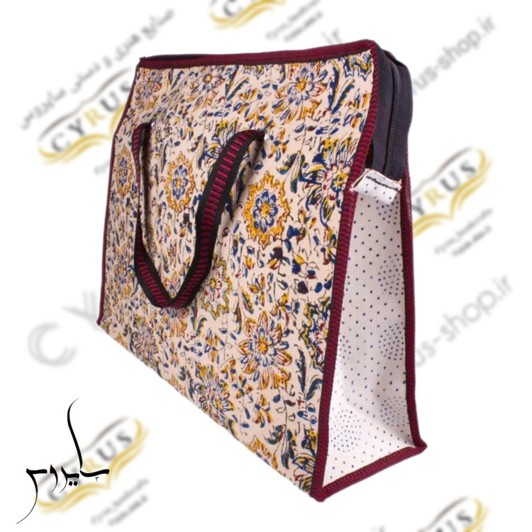ساک قلمکار بزرگ صنایع دستی ایرانی