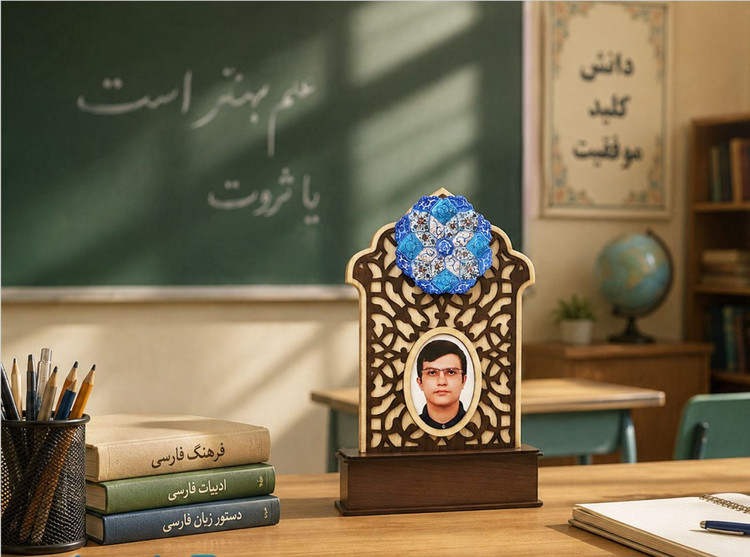 تندیس دانش آموزی با چاپ اختصاصی