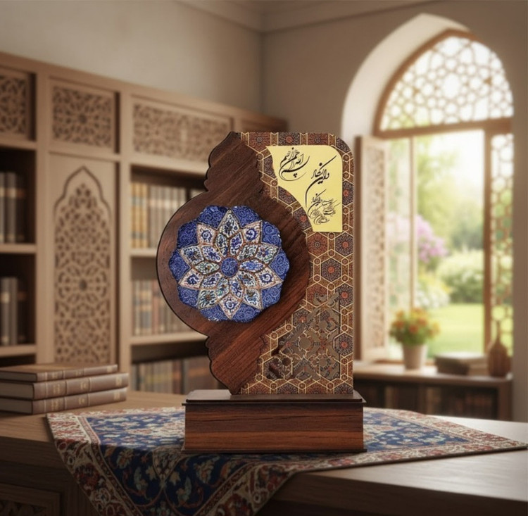 تندیس ونیکاد پشقاب مینا کاری اقتصادی