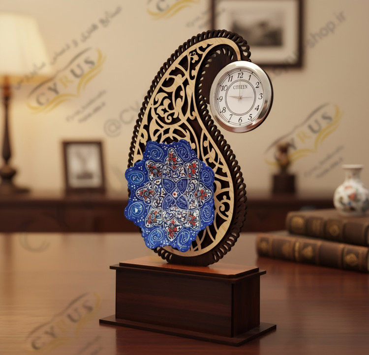هدیه سازمانی تندیس بتهجقه میناکاری ساعتی برای تقدیر و یادبود