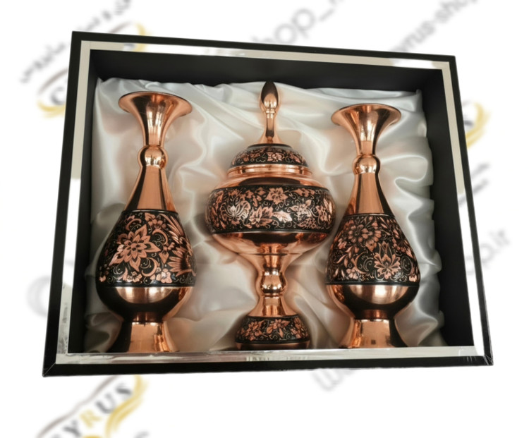 پک هدیه مدیریتی و VIP گلدان و شکلاتخوری الماستراش