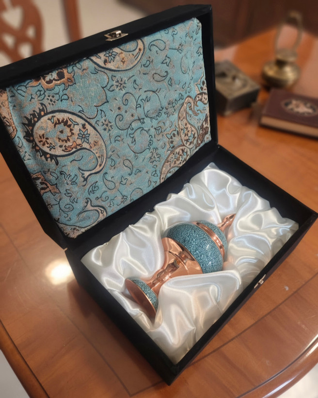پک اقتصادی صنایع دستی | شکلاتخوری فیروزه و ترمه