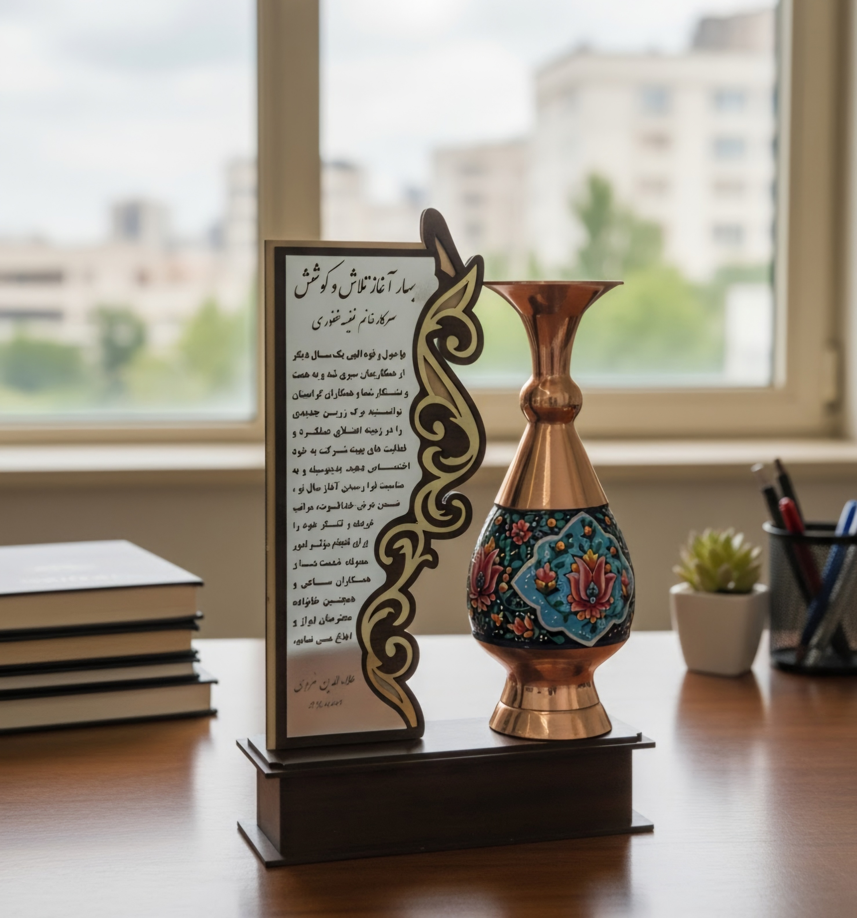 تندیس هدیه سازمانی با امکان اجرای طرح اختصاصی