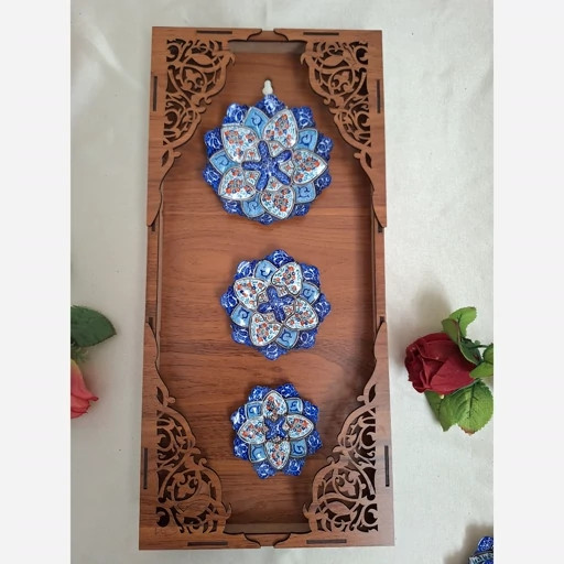 قاب سهتایی میناکاری مناسب دکوراسیون و هدیه