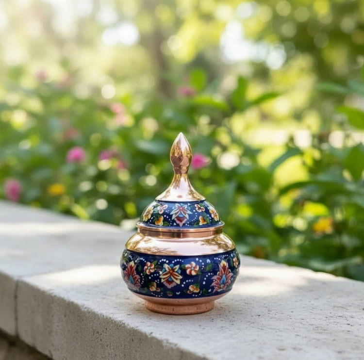 قندان مس و پرداز دکوری مناسب هدیه و پذیرایی
