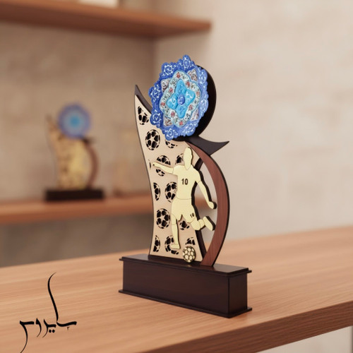 تندیس ورزشی و فوتبال با حک اسم و لوگوی اختصاصی