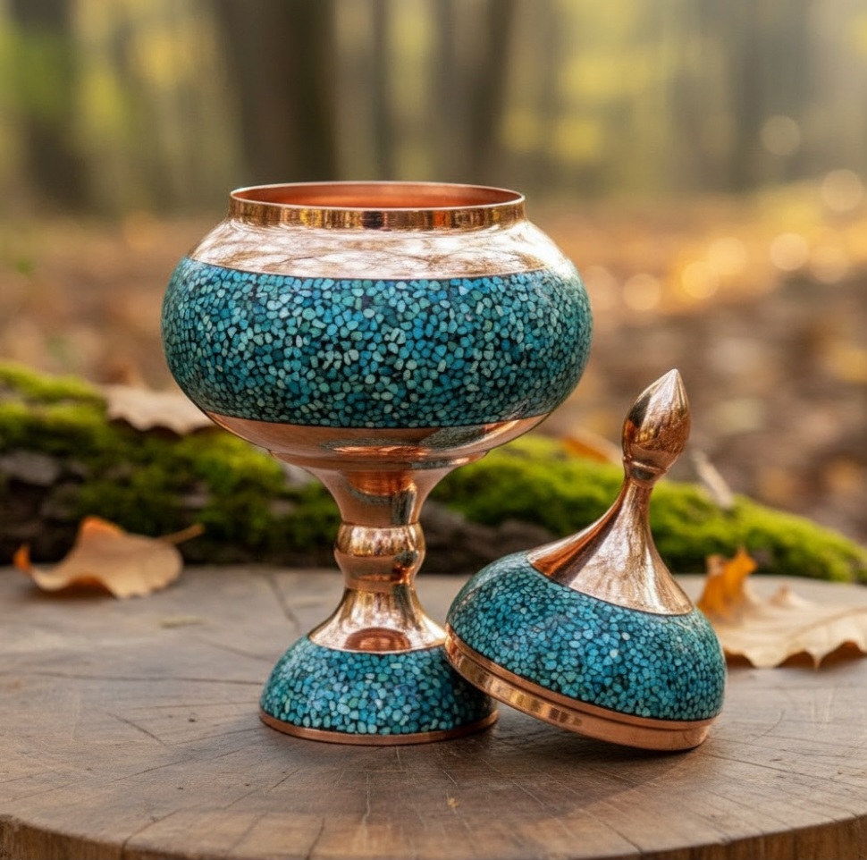 خرید و قیمت شکلات خوری فیروزه کوبی 20 سانتی
